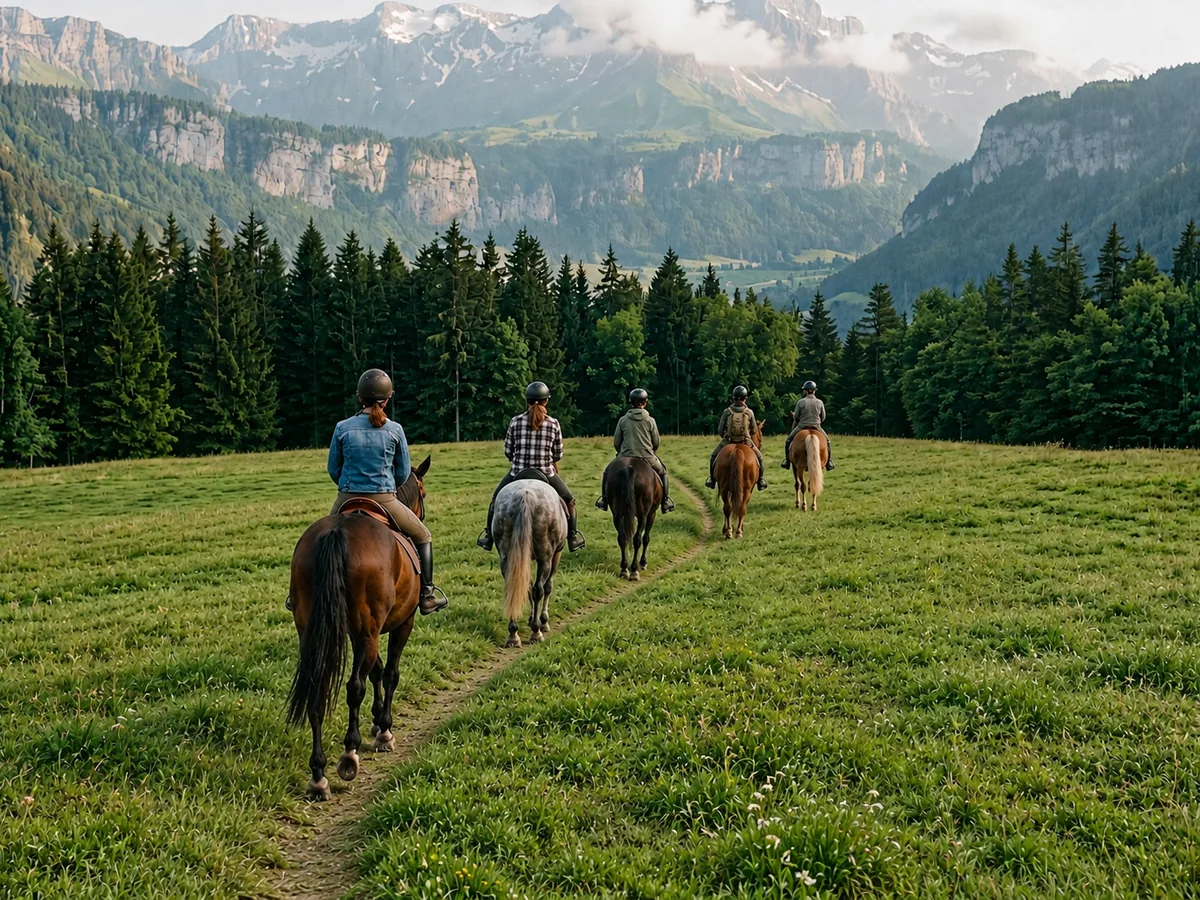 Balade à cheval en Haute-Savoie, autour de Etaux